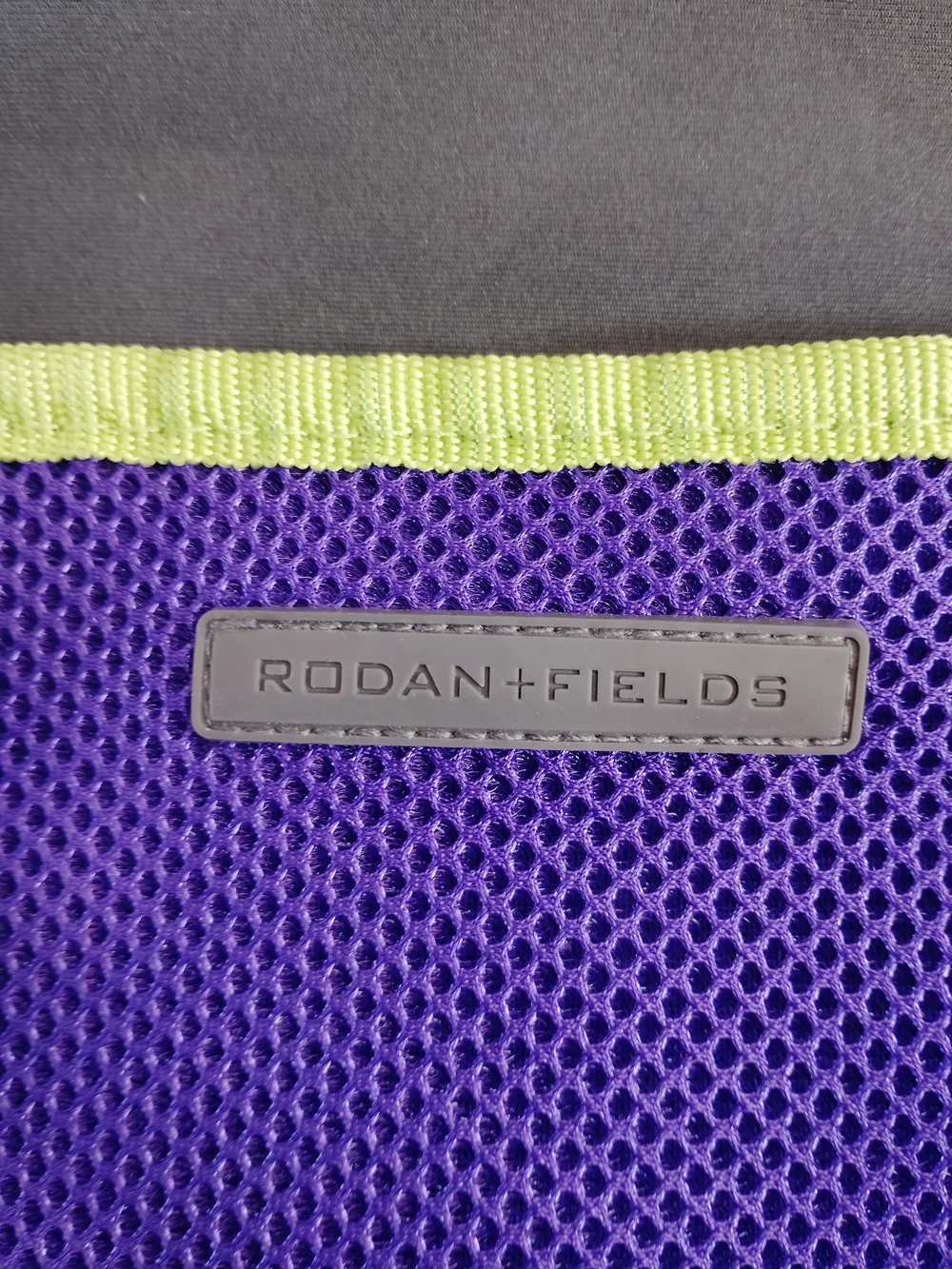 Rodan + Fields Purple and Gray Drawstring Backpack w/ Clinch Closure